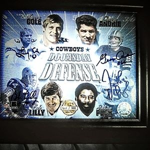 Signed Cowboys photo